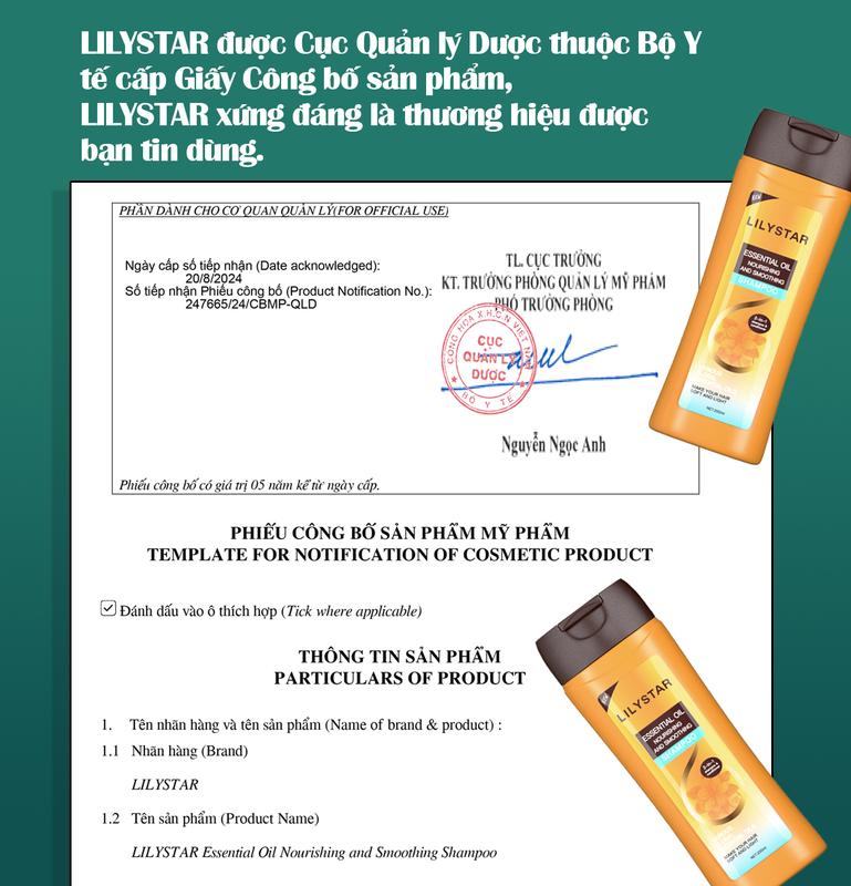 [1 CHAI] Dầu Gội Xả 2in1 Lilystar Giúp Làm Sạch, Nuôi Dưỡng Tóc, Lưu Hương Thơm Lâu Và Không Làm Bết Tóc (200ml) 4