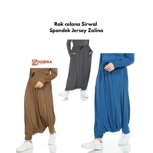 Rok celana olahraga wanita spandex jersey Zalina