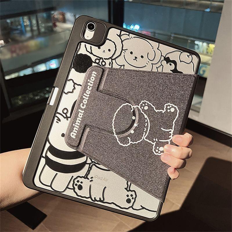 Product Introduction of 【พร้อมส่ง】iPad Case หมุนได้ 360 องศา ใช้กับ air4 air5 10.9 gen5 gen6 Air2 air1 9.7 gen7 gen8 gen9 10.2 หลังใส เคส สำหรับ pro11 2018 2020 2021 2022 gen10 2022 โปร10 9นิ้ว เจน10 2 โปร11นิ้ว เคสเจน 8 360°rotation พร้อมถาดใส่ปากกา เคสไอแพด 3พับ เคสไอแพดแอร์5 26