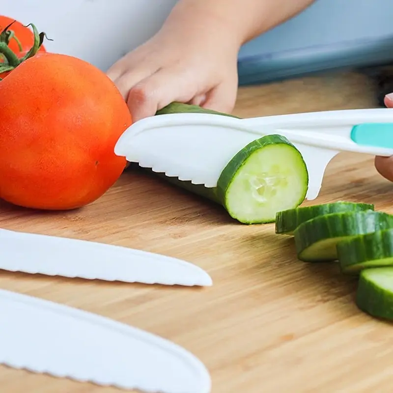 Pisau Anak Set isi 3 Kids Knives / Plastic Knife Pisau Dapur Anak 3