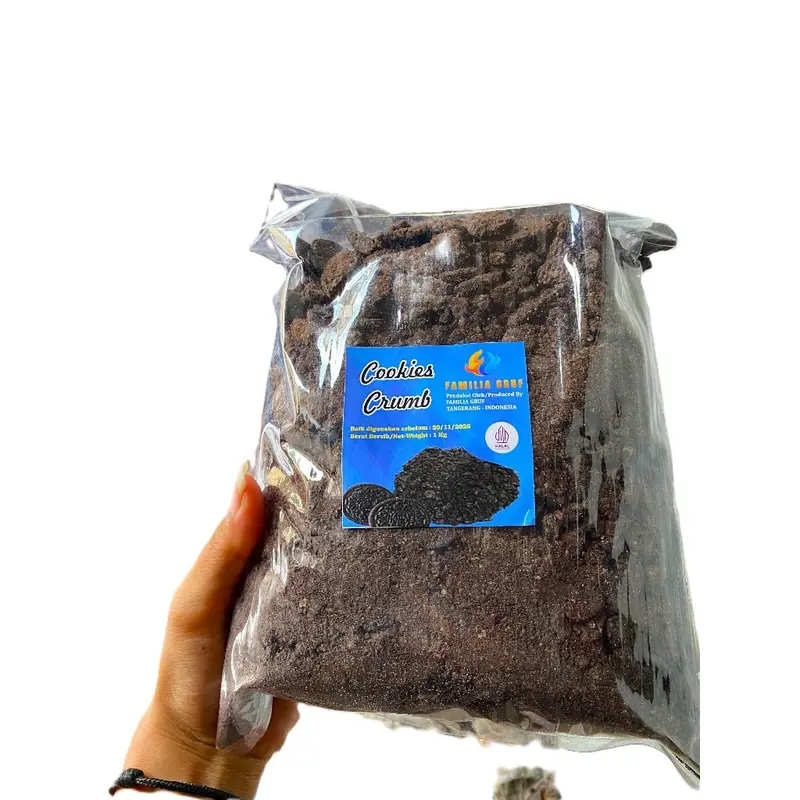 BUBUK COOKIES CRUMB 1 KG TOPPING MAKANAN DAN MINUMAN BUBUK BISKUIT HITAM 0