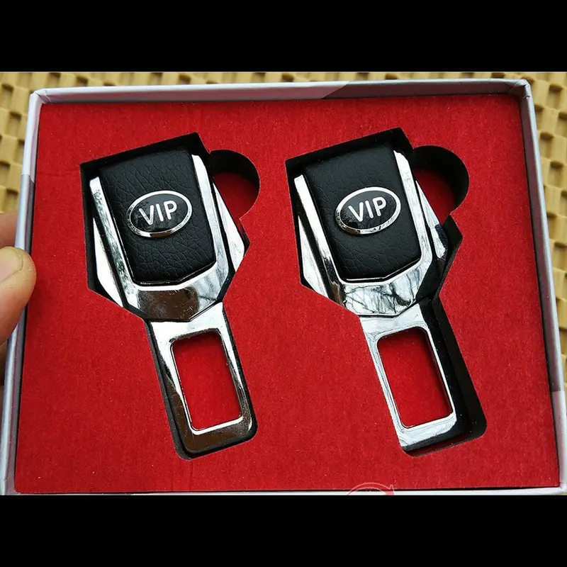 Chốt Ngắt Chuông Dây An Toàn Ô Tô Logo Vip - Bộ Gồm 2 chiếc Phụ Tùng Nội Thất 2
