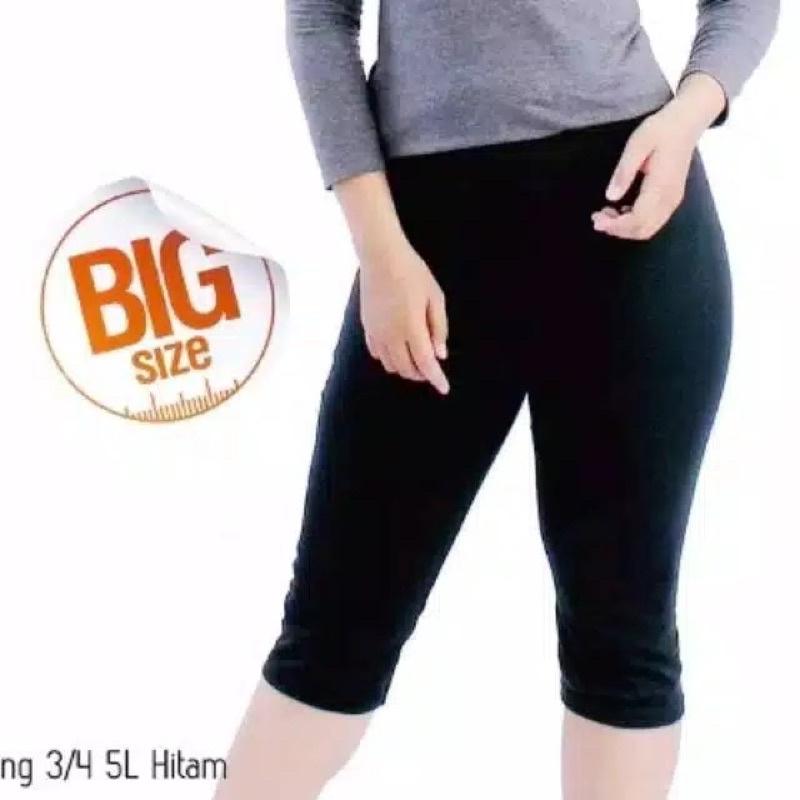 Legging pendek 3/4 Standart - Legging Spandex Licin Fit Lembut Nyaman Wanita 4