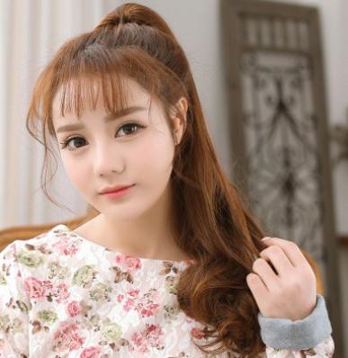 Rambut Palsu Hairclip/Hair Clip Panjang Bergelombang black ponytail Hairclip 2