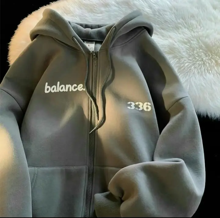 Áo khoác nỉ hoodie nam nữ.áo hoodre from rộng balan 4