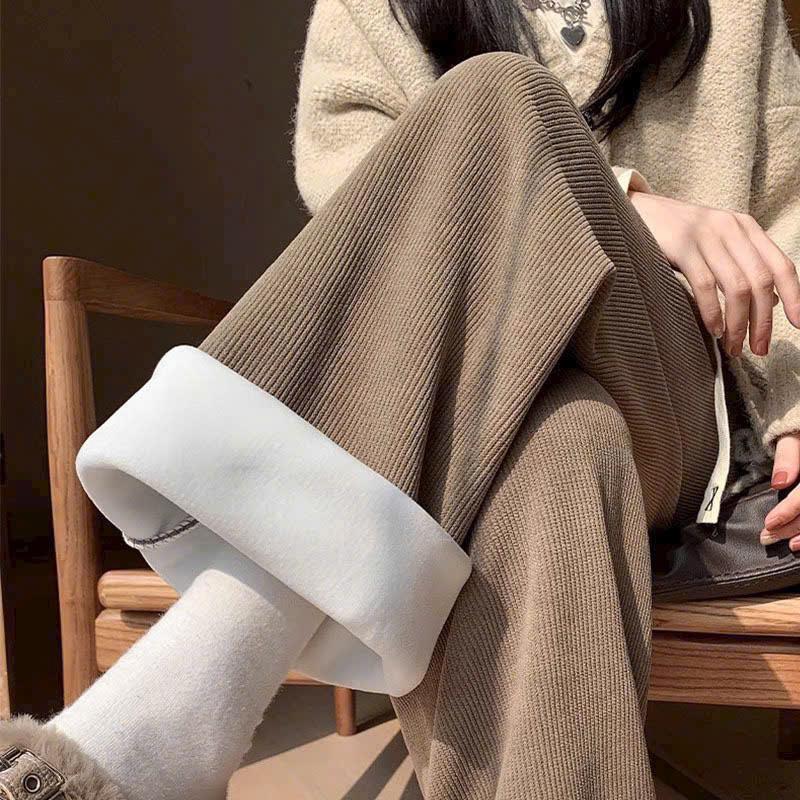 Quần Xuông Lót Nỉ Bông Siêu Ấm Hàng Quảng Châu Chuẩn Loại Đẹp Nữ Women Pants