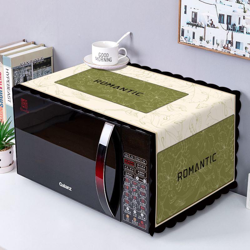 Tấm Che Lò Vi Sóng, Tấm Che Bụi, Tấm Che Lò Nướng Thông Dụng Thiết Kế Đơn Giản, Chống Dầu, Thích Hợp Cho Midea, Tủ Lạnh Và Máy Giặt, Làm Bằng Vải, Khăn Che 1