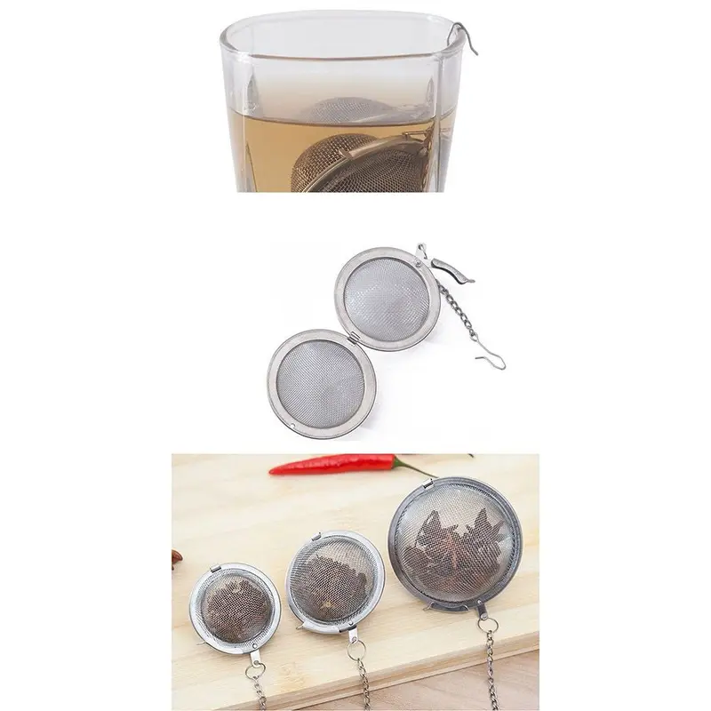 Saringan Multifungsi Stainless Steel Filter Bundar Teh Kopi Bumbu Masak Rempah Herbal Jamu Kitchenware 6