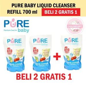 PureBB Liquid Cleanser 700ml BELI 2 GRATIS 1 Pure Baby Refill isi 3