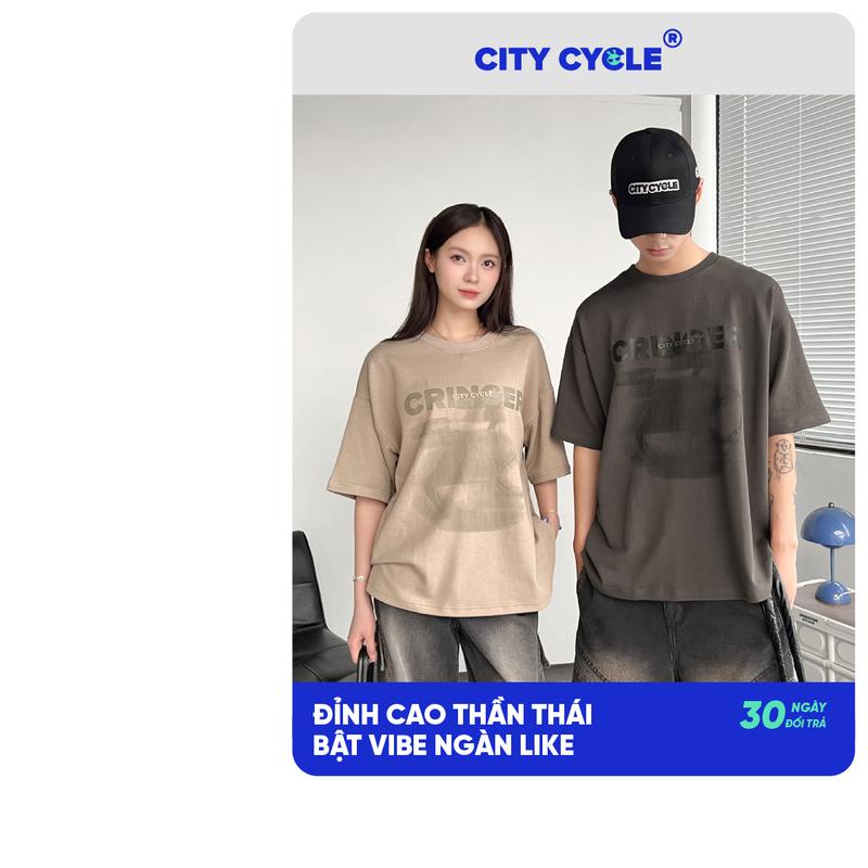 Áo cộc phông thun mùa hè nam nữ Local Brand Chính Hãng City Cycle Áo thun Cringer