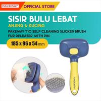 Gambar Pakeway T10 Self Cleaning Slicker Brush/ Sisir Bulu Anjing Kucing - Sisir Bulu Anjing Kucing dari M-Pets Volk Pets Indonesia Kota Tangerang 3 Tokopedia