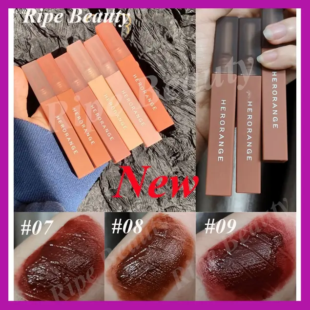 Son Lì Herorange Mềm Mịn Chống Thấm Nước Khô Môi Lâu Trôi Hàng Nội Địa Trung