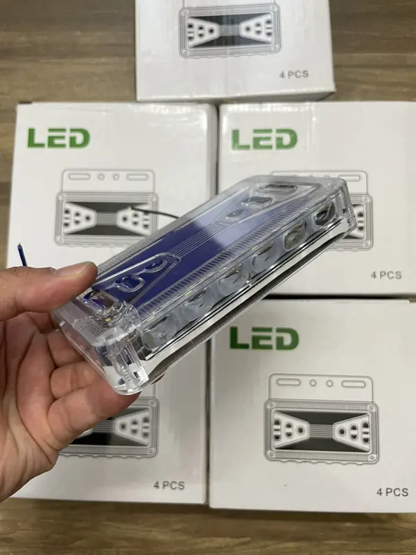 Đèn sườn xe tải soi lốp led hông chớp nháy điện 12V 24V 5