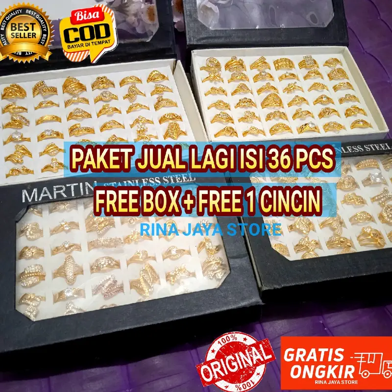 cincin Aksesoris isi 36 pcs 1