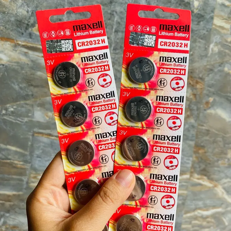 ￼Pin CR2032H Chính Hãng Maxell Lithium 3v - Pin Remote Smartkey Ô tô Xe Máy Đồng Hồ Thiết Bị Các Loại (1 vỉ 5 viên) 6