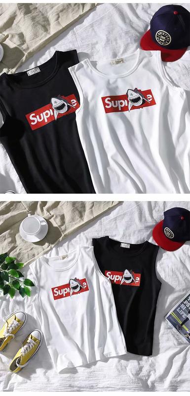 Product Introduction of 2024 Summer New Men's Vest Fashion Youth Casual T-shirt Sleeveless Sports Loose Top 3