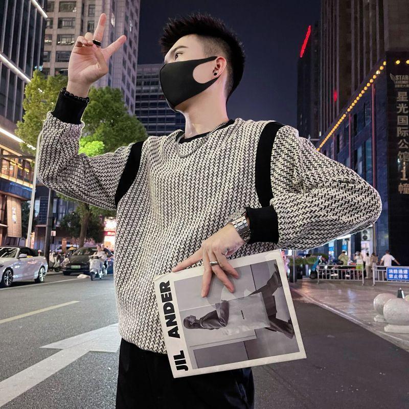 Áo Len Nam, Thương Hiệu Thời Trang Pu Shuai, Cổ Tròn, Áo Dài Tay, Bộ Sưu Tập Mùa Xuân Và Mùa Thu, Quần Áo Nam, Bộ Sưu Tập Mùa Thu Mới, Áo Lớp Nền Bên Trong, Năm Phát Hành 2024 2