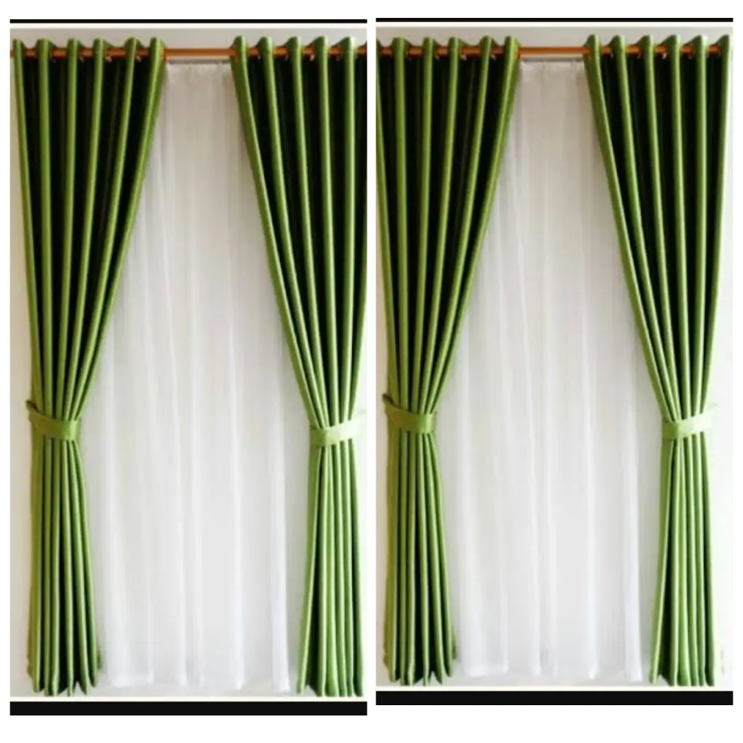 Gorden blackout polos minimalis untuk pintu dan jendela Tali