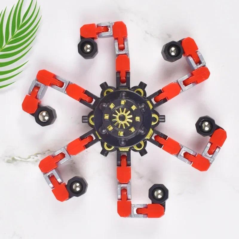 New Deformed Fidget Spinner Chain Toys for Children Antistress Hand Spinner Vent Toys Adult Stress Relief Sensory Gyro Gift 7