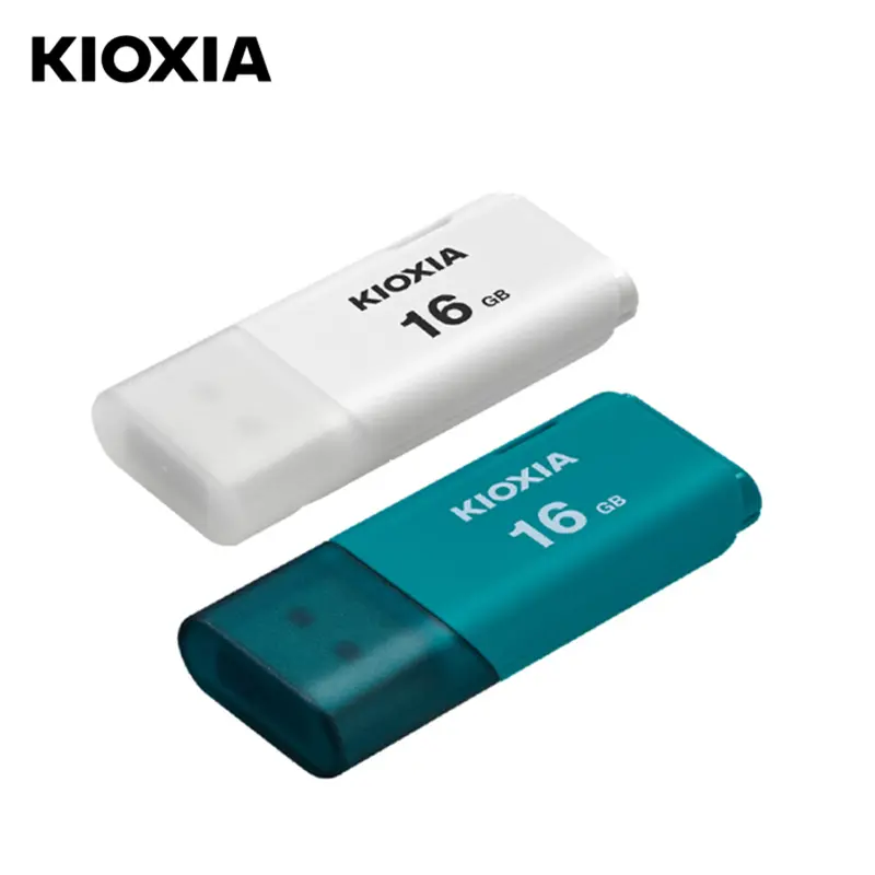 Flashdisk Kioxia 16GB 32GB 64GB USB 2.0 U202 - Putih / Biru 1