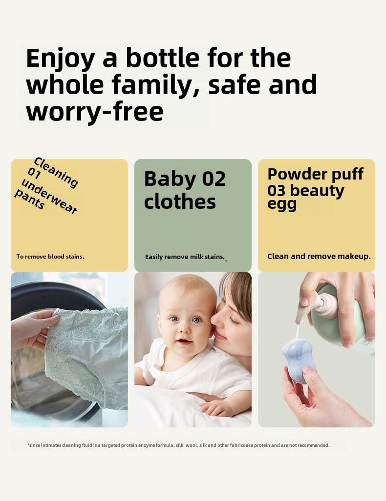 Product Introduction of Tea tree essence underwear special laundry detergent cleaning liquid sterilization laundry detergent 9
