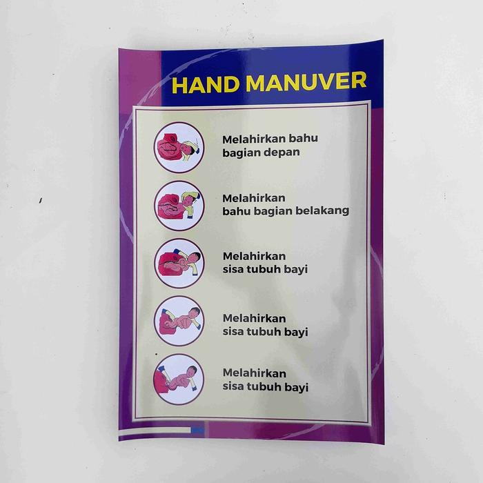 Gambar Poster Kebidanan : Hand Manuver, Poster hand Manuver dari Sahabat Sejasa Kab. Sleman Tokopedia