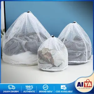 Jaring Laundry Bag Serut Laundry Net Serut Kantong Jaring Baju Bra Jaring Serut S M L Untuk Mesin Cuci
