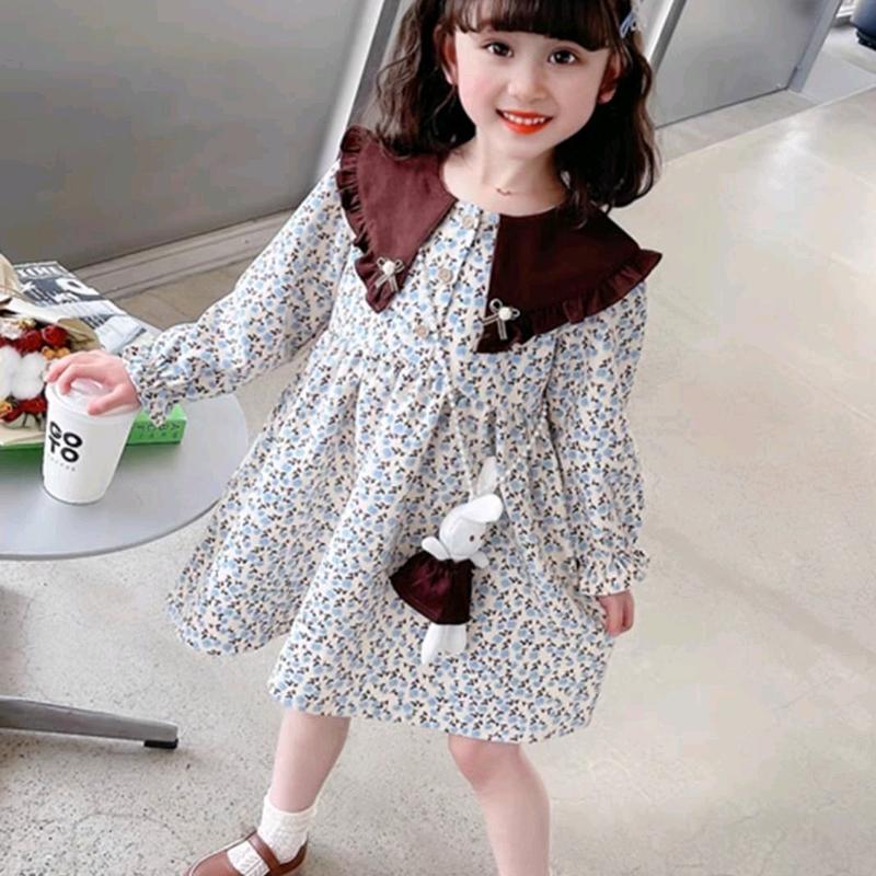 4-9th dress premium - dress anak import- dress Polos - dress boneka - rok anak cewek 1