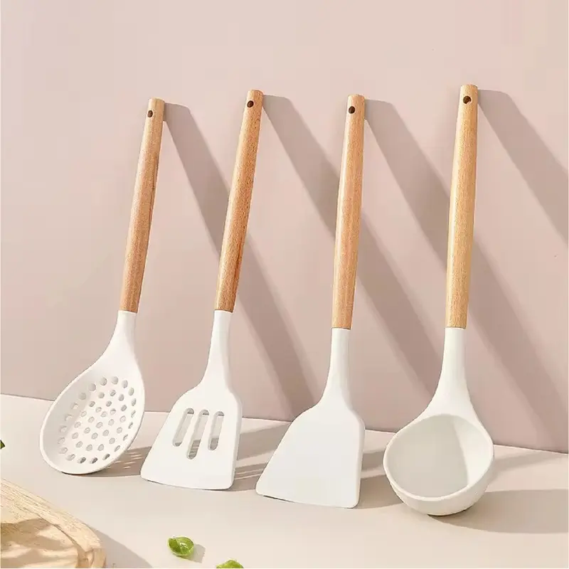 NNS Silicone Utensil Slotted Turner Spoon Spaghetti Server Ladle ...