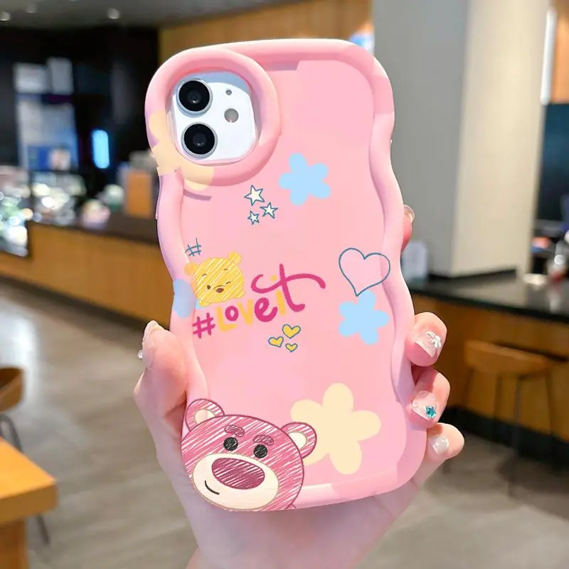 Casing Hp Tecno Pop 8 SPARK 10 PRO SPARK 20 PRO PLUS Spark 20 Spark 20C Spark Go 2024 Casing Girly Strawberry Bear Soft Bumper Casing Terbaru Ponsel Silicone 3