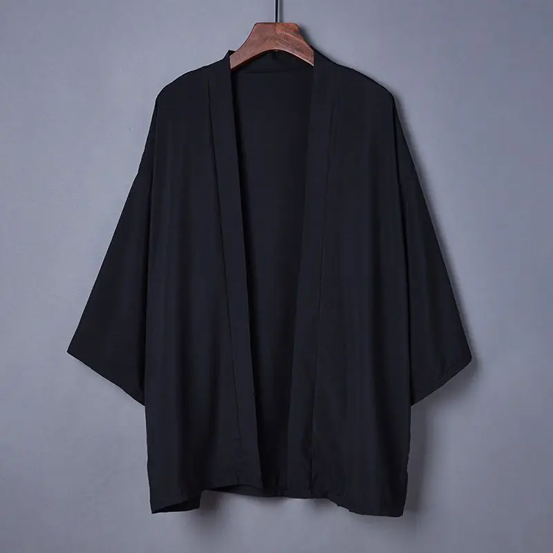 Áo Cardigan Kimono, Phong Cách Trung Quốc Ukiyo-E, Màu Trơn Dễ Phối Đồ Nhật Bản JK, Có Thể Mặc Ngoài Trời, Haori, Áo Mùa Hè Cho Phòng Điều Hòa Không Khí, Quần Áo Chống Nắng, Thời Trang