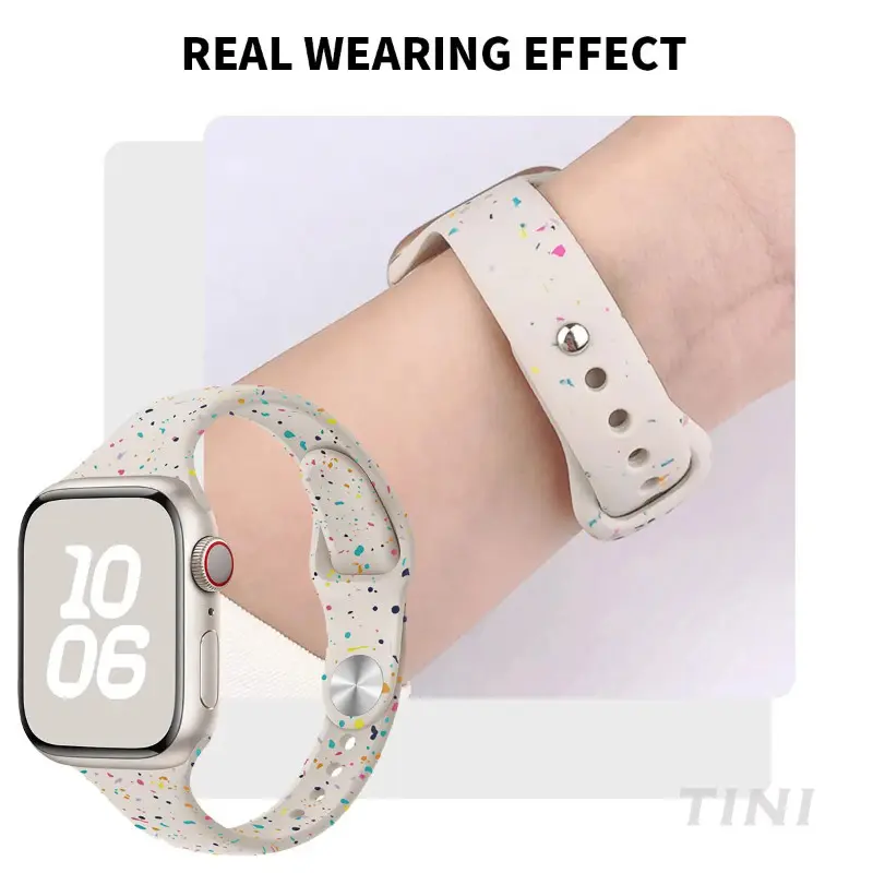 Dây Đeo Silicon Mềm, Dành Cho Apple Watch Dòng 10, 9, 8, 7, Ultra 2, SE, 6, 5, 4, 3, Dây Đeo Cổ Tay Thể Thao Thoáng Khí, Có Kích Thước S10 42 / 46Mm, 49Mm, 40Mm, 41Mm, 45Mm, 44Mm, Có Nhiều Kích Cỡ 5