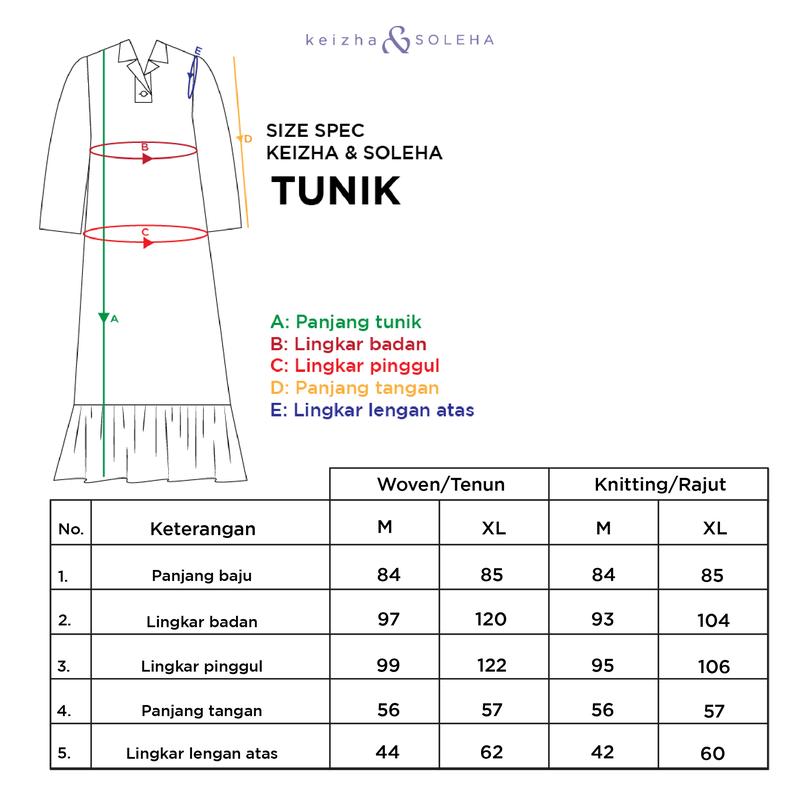 Product Introduction of KEIZHA & SOLEHA Aster Long Sleeve Atasan Wanita Muslim Lengan Panjang 0