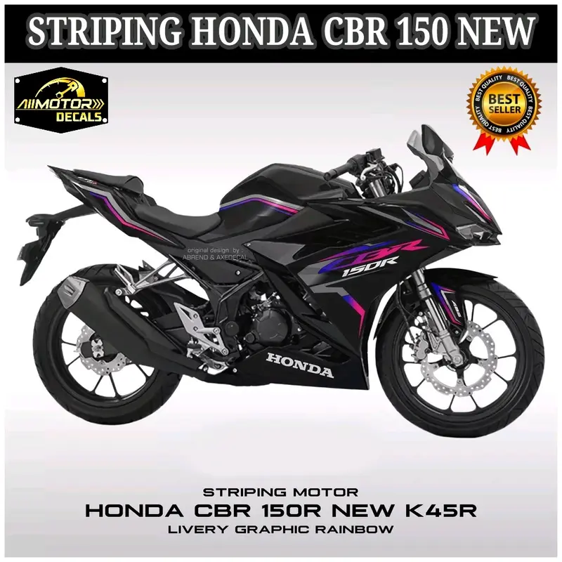 Striping Honda Cbr 150R Facelift Motif Hrc Decal Stiker Motor