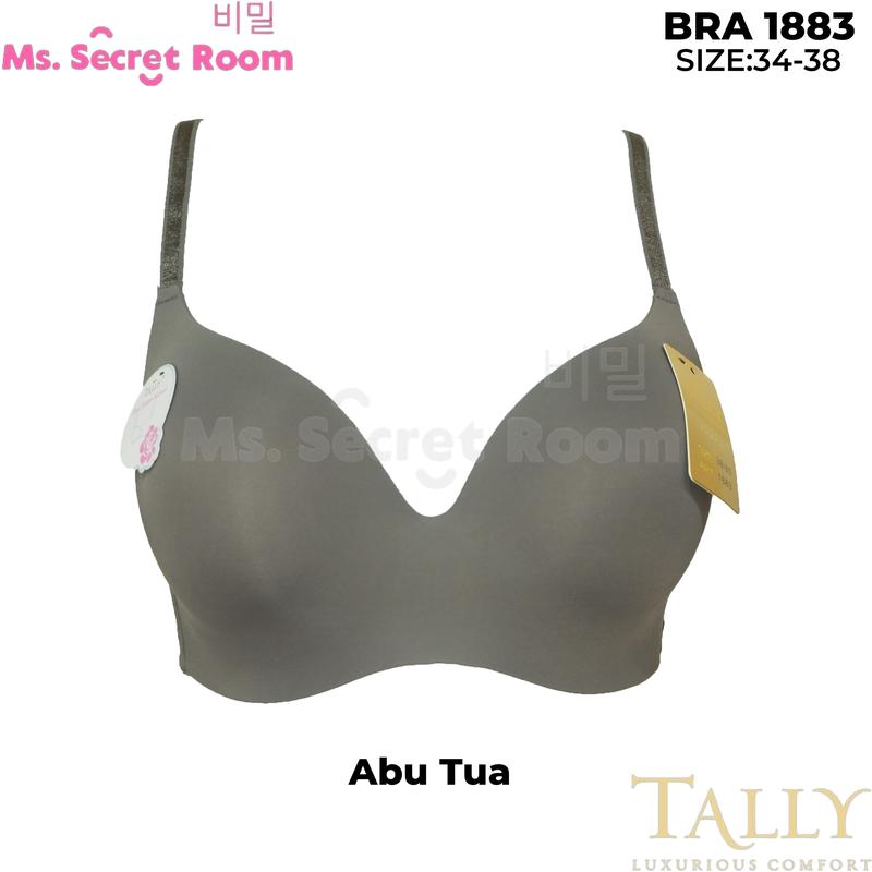 Tally Bra Bh Seamless 1883 I Tanpa Kawat I Cup C I 1/2 Cup I Busa Tipis I Size 34 – 38 I Kait 2 I Bahan Katun Seamless 6
