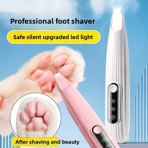 Pemangkas Rambut Kaki Haiwan Peliharaan, LED, untuk Kucing dan Anjing, Gunting Rambut Kaki Kucing, Alat Ajaib, Pemotong Rambut Kaki, Gunting Elektrik