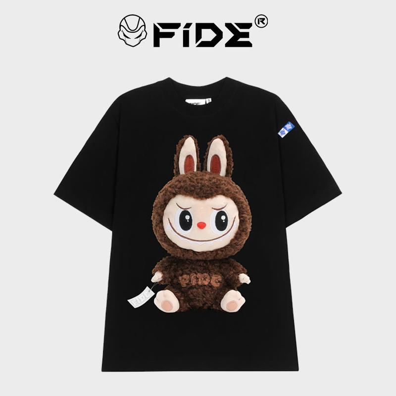 Áo thun FIDE LABUBU phông unisex form rộng local brand nam nữ cổ tròn oversize - AT111