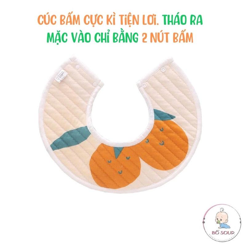 Product Introduction of Set 3 yếm tròn xoay 360 độ Heepte dày dặn thấm hút tốt, họa tiết hình ngộ nghĩnh 4