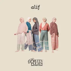 ALIF PRETTY PLEATS CELANA PLEATS MOTIF - SUMMER PICNIC COLLECTION