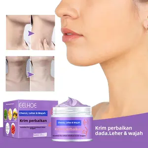 Krim Garis Leher EELHOE, Mencerahkan Garis Leher, Mengangkat & Mengencangkan Krim Leher Bentuk Leher Angsa, Melembapkan, Menghidrasi, Mengencangkan, Mencerahkan Kulit Kerutan Kusam Perawatan Pencerah Memutihkan Memudarkan
