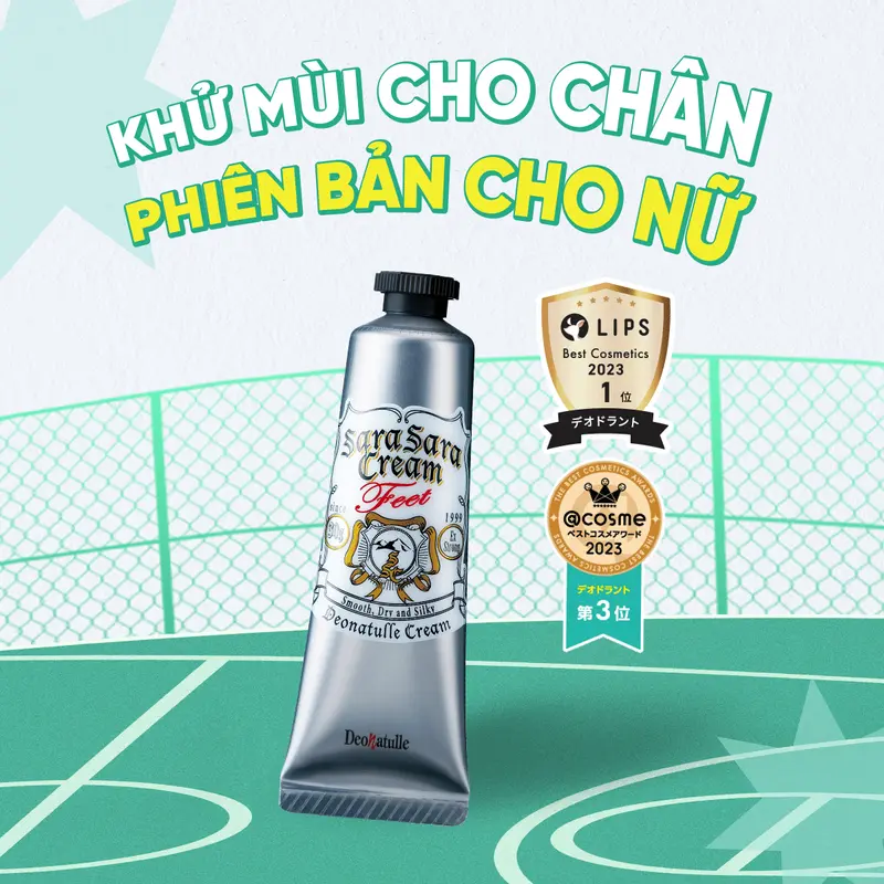 Kem Khử Mùi Kháng Khuẩn Cho Chân Deonatulle Sara Sara Cream For Feet 30G 1