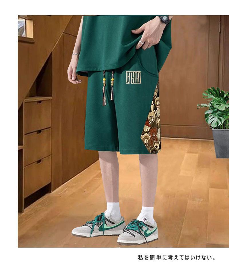 Product Introduction of Bộ Đồ Phong Cách Trung Quốc Cực Lớn (150,00Kg), Dành Cho Nam Giới, Dáng Rộng Vừa Vặn, Mỏng Vừa Vặn, ngắn Tay Áo, Quần Đùi, Hai Mảnh, Thích Hợp Cho Học Sinh, Áo Phông, Phong Cách Cổ Trang, Năm 2024 Pants Menswear 14
