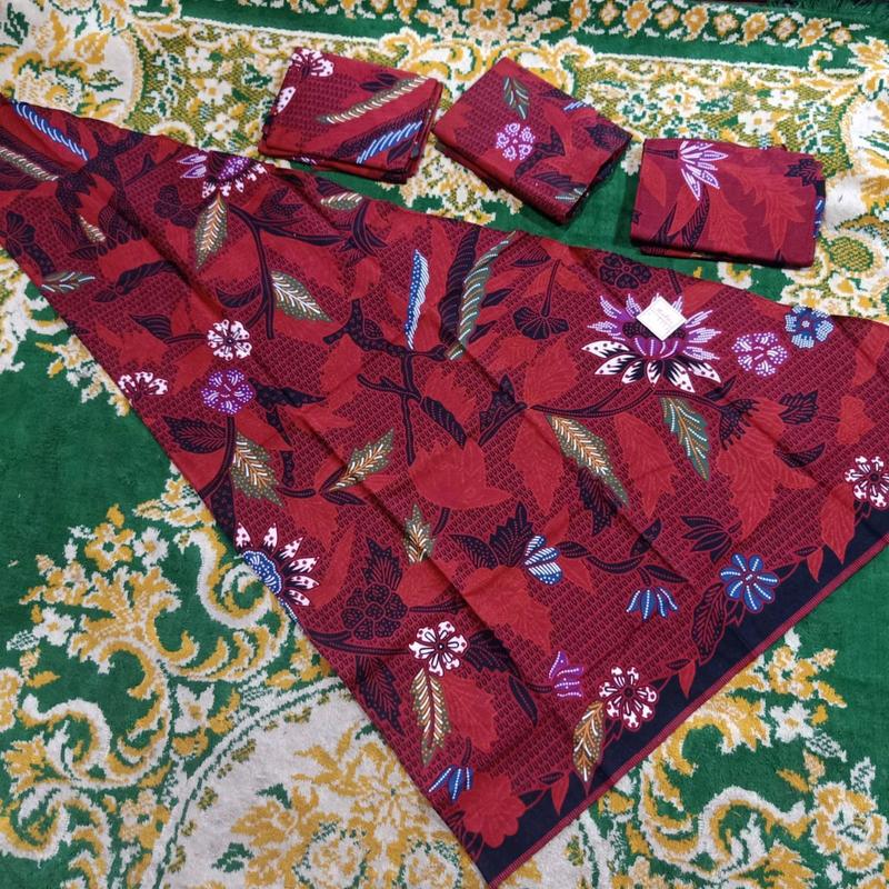 Sleyer segitiga sakera/udeng segitiga khas madura(merah cerah) 3