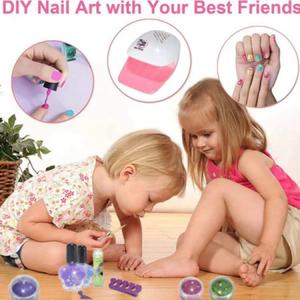 Girls Nail Art Toy Kuromi Electric Handheld Nail Lamp (with USB Charging Cable) Nail Polish Makeup Set