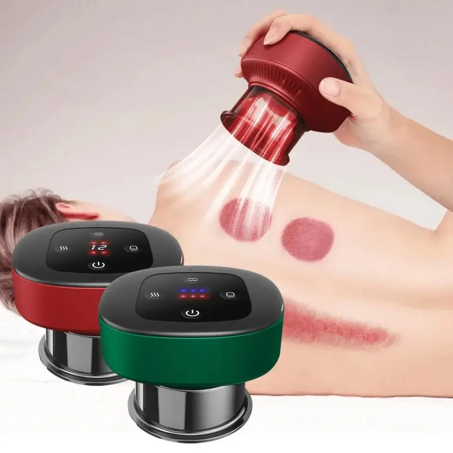 Rechargeable Electric Cupping Massager, 1 Box Vacuum Cupping Set for Home Full Body Relief and Scraping, Personal Care Appliances