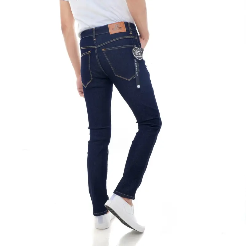 Celana Jeans Panjang Pria Slim Fit Streetch Ori EIGHT LIGHT DENIM 08 Premium Navy Garment 1