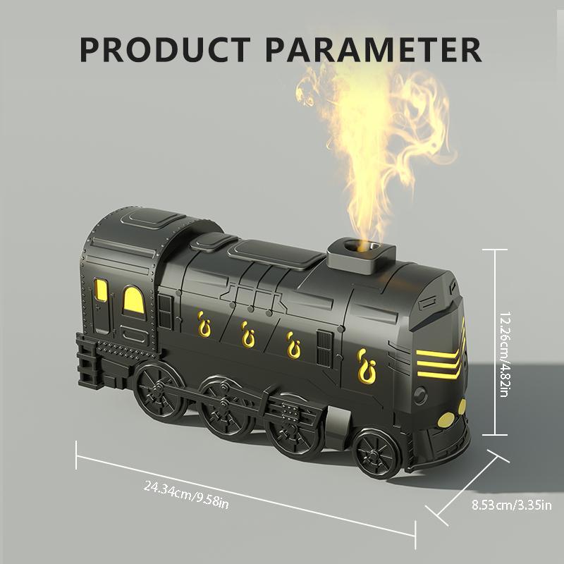 Product Introduction of Train Design Aromatherapy Machine, 300ML Ultrasonic Train Design Humidifier, Creative Essential Oil Diffuser, Desktop Decoration for Home Office 1