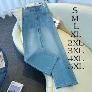Boyfriend.Jeans Celana Jeans Baggy Wanita Celana Korean Style Jeans Highwaist Wanita Loose Bigsize Jumbo Celana Jeans Panjang Wanita Kekinian