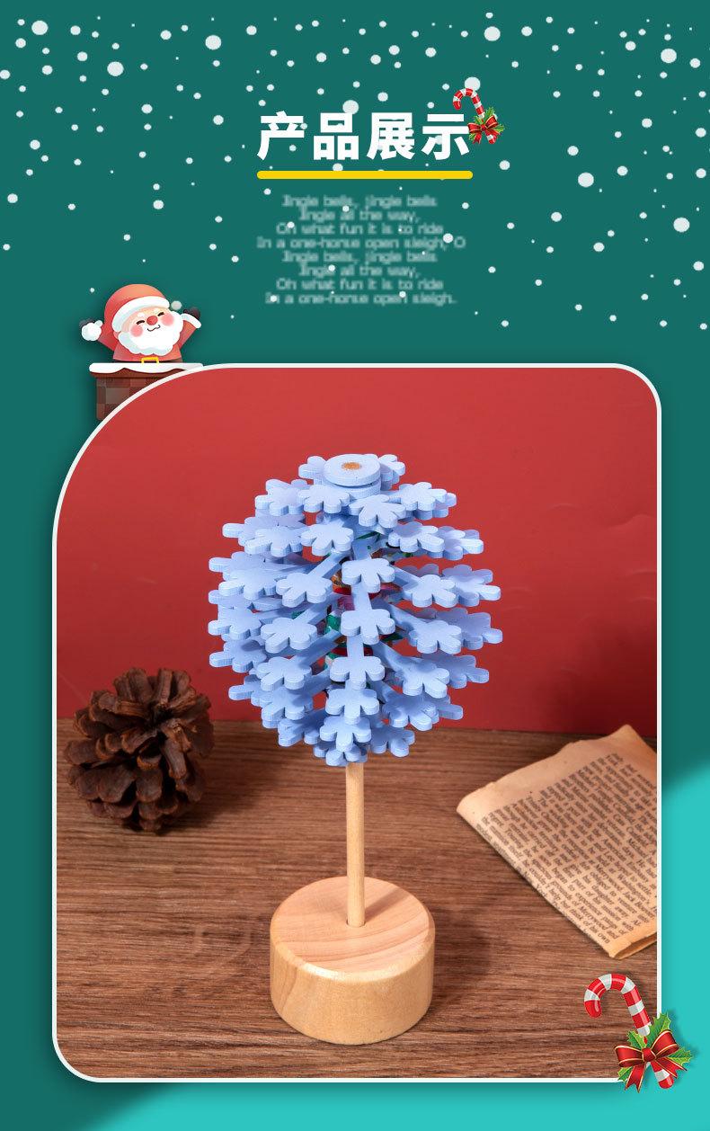 Product Introduction of Christmas Ornament Children's Educational Facial Makeup Rotating Lollipop Decompression Decompression Fei's Series Leaves Creative Toys 1