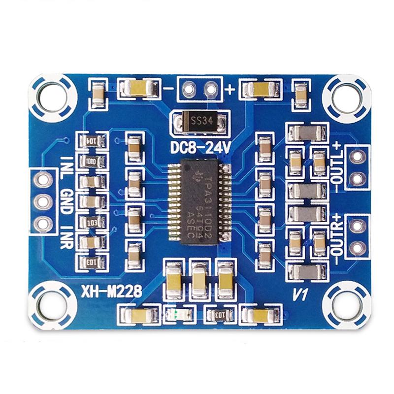 Product Introduction of XH-M228 Ultra-thin Digital Power Amplifier Board 2x15W TPA3110 Audio Amplifier Module 9